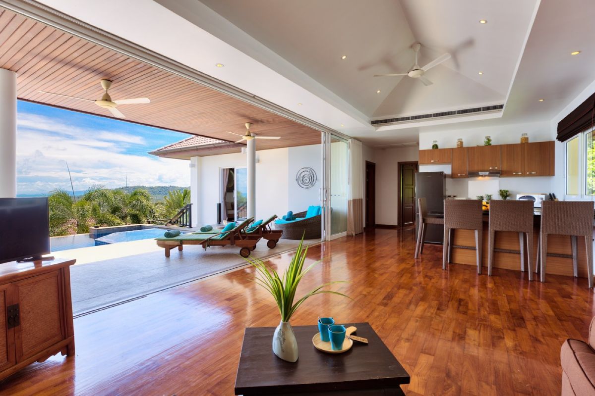 Baan Saitaraฺ - 3 Bedroom Villa With Sea View And Pool