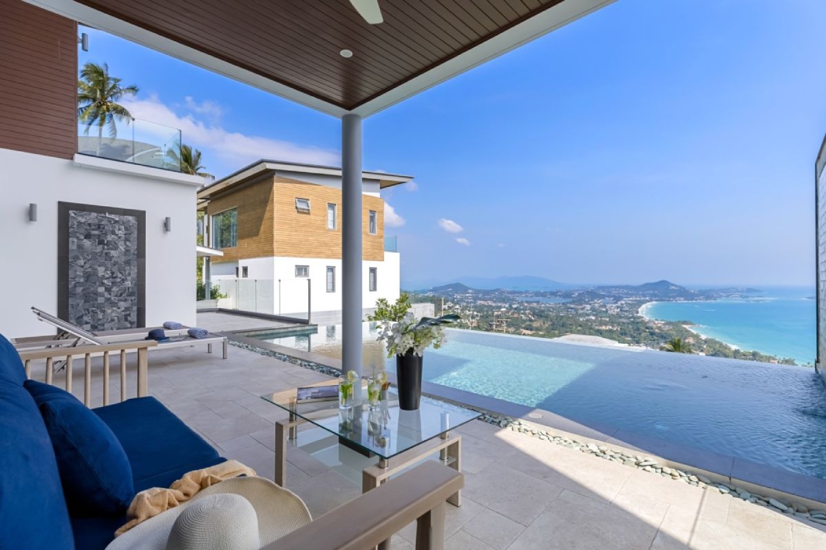 Saitara Peak Residence - Cozy 3 Bedoom Sea View Pool Villa