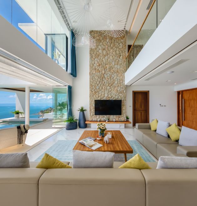 3 Bedroom & Kids Room Pool Villa with Sea View