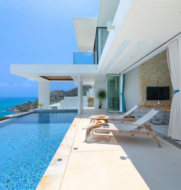 4 Bedroom & Kids Room Pool Villa with Sea View